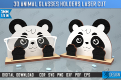 3D Animal Glasses Holders Laser Cut Bundle, Eyeglass Stands Product Image 9
