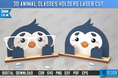 3D Animal Glasses Holders Laser Cut Bundle, Eyeglass Stands Product Image 10