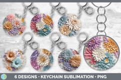 Bundle of six 3D Keychain designs.