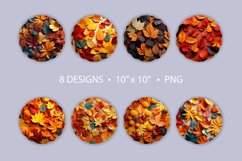 3D Autumn Leaves Wind Spinner Sublimation Product Image 2