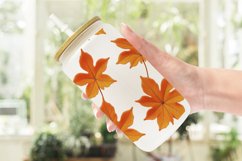 Glass Can Wraps 3D Autumn Leaves Product Image 2