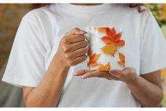 3D Autumn Leaves Mug sublimation design Product Image 2