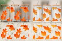 Glass Can Wraps 3D Autumn Leaves Product Image 3