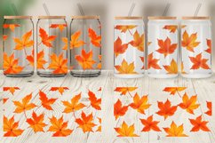 Glass Can Wraps 3D Autumn Leaves Product Image 4