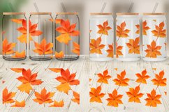 Glass Can Wraps 3D Autumn Leaves Product Image 5