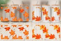 Glass Can Wraps 3D Autumn Leaves Product Image 6