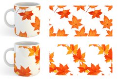 3D Autumn Leaves Mug sublimation design Product Image 6