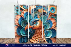 3D Baby Peacock Wall Art Tumbler Wrap Product Image 1