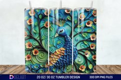 3D Baby Peacock Wall Art Tumbler Wrap Product Image 1