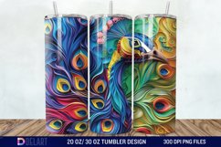 3D Baby Peacock Wall Art Tumbler Wrap Product Image 1