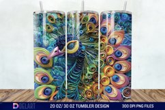 3D Baby Peacock Wall Art Tumbler Wrap Product Image 1