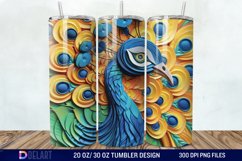 3D Baby Peacock Wall Art Tumbler Wrap Product Image 1