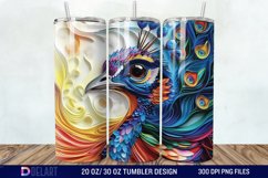 3D Baby Peacock Wall Art Tumbler Wrap Product Image 1