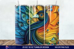 3D Baby Peacock Wall Art Tumbler Wrap Product Image 1