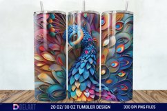 3D Baby Peacock Wall Art Tumbler Wrap Product Image 1