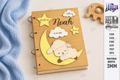 3D Baby Photo Album Cover Laser Cut Bundle | Kids Laser |CNC Product Image 2