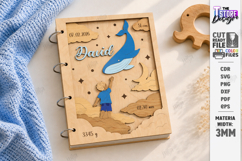 3D Baby Photo Album Cover Laser Cut | Kids Laser | Newborn Product Image 1