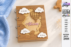 3D Baby Photo Album Cover Laser Cut Bundle | Kids Laser |CNC Product Image 7