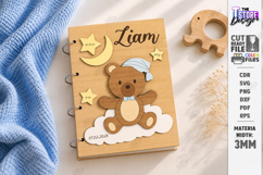 3D Baby Photo Album Cover Laser Cut Bundle | Kids Laser |CNC Product Image 10