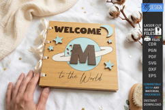 3D Baby Photo Album Laser Cut | Layered Memory Book Cover Product Image 1