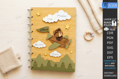 3D Baby Photo Album Laser Cut | Book Cover | Keepsake Album Product Image 1