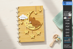 3D Baby Photo Album Laser Cut | Book Cover | Keepsake Album Product Image 1