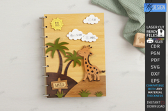3D Baby Photo Album Laser Cut | Book Cover | Keepsake Album Product Image 1