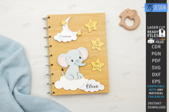 3D Baby Photo Album Laser Cut | Book Cover | Keepsake Album Product Image 1