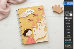 3D Baby Photo Album Laser Cut | Book Cover | Keepsake Album Product Image 1