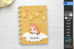 3D Baby Photo Album Laser Cut | Book Cover | Keepsake Album Product Image 1