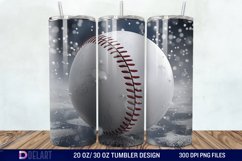 3D Baseball Tumbler Wrap Product Image 1