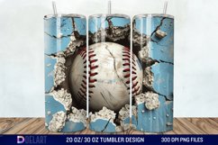 3D Baseball Tumbler Wrap Product Image 1