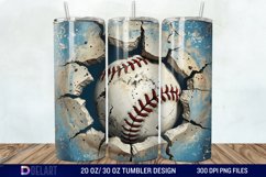 3D Baseball Tumbler Wrap Product Image 1