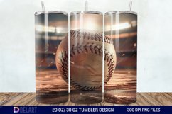 3D Baseball Tumbler Wrap Product Image 1