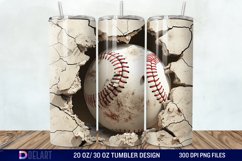 3D Baseball Tumbler Wrap Product Image 1