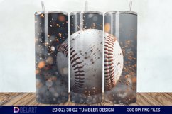 3D Baseball Tumbler Wrap Product Image 1