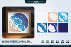 3D Beach Wave Layered Shadow Box Product Image 1