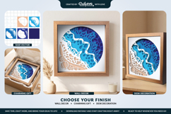 3D Beach Wave Layered Shadow Box Product Image 2