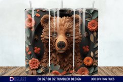 3D Bear Mama Tumbler Wrap Product Image 1