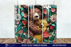 3D Bear Mama Tumbler Wrap Product Image 1