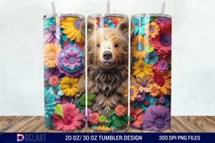 3D Bear Mama Tumbler Wrap Product Image 1