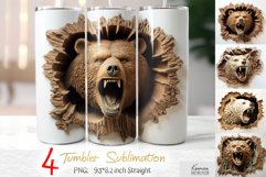 3d bear tumbler sublimation bundle