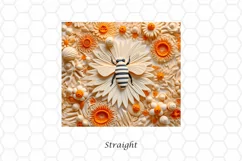 3D Bee 20 oz Skinny Tumbler Wrap Sublimation Design