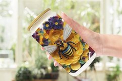 3D Bee Quilling Art Glass Can Wraps Product Image 2
