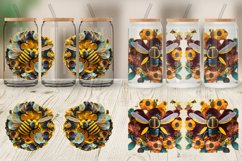 3D Bee Quilling Art Glass Can Wraps Product Image 6