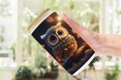 3D Bird Owl Halloween Glass Can Wraps Product Image 2