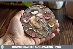 Gorgeous3D Birds Round Coaster design.