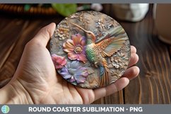 Gorgeous3D Birds Round Coaster design.