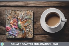Gorgeous3D Birds Square Coaster design.
