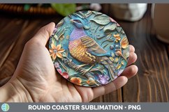 Gorgeous3D Birds Round Coaster design.